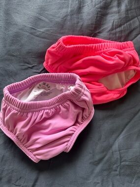 Primark Pink & Hot Pink Reusable Swim Diaper Covers - Pack of 2